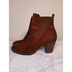 Women's PAUL GREEN Brown Suede Ankle Boots, Size US 6
